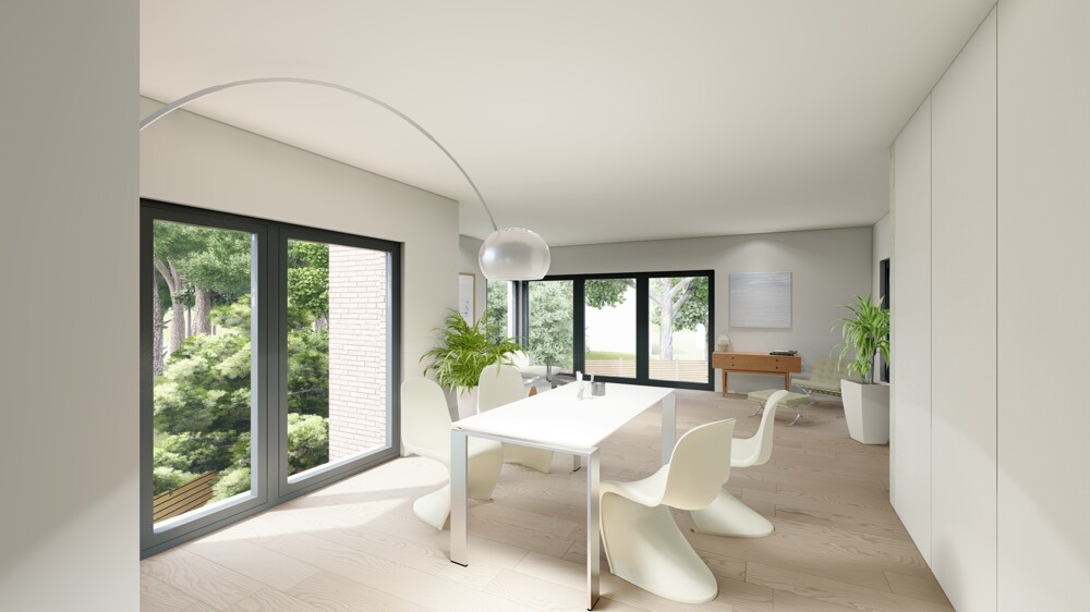 Architektenvilla am Waldrand - Bauhausbungalow mit Dachterrasse, Doppelgarage und exklusiver Privatsphäre - Villa Bensberg Bensberg | Angebot:27179970
