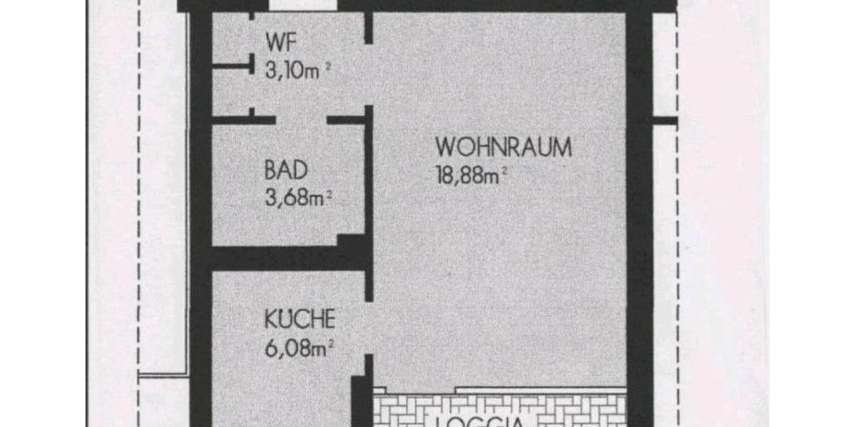 Etagenwohnung Bonn Tannenbusch - 1 Zimmer, 34 m&sup2;, 97.000&euro; | Angebot:27073238