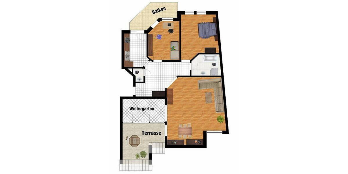 Etagenwohnung Köln Wahn - 3 Zimmer, 110 m&sup2;, 1.425&euro; | Angebot:26507469