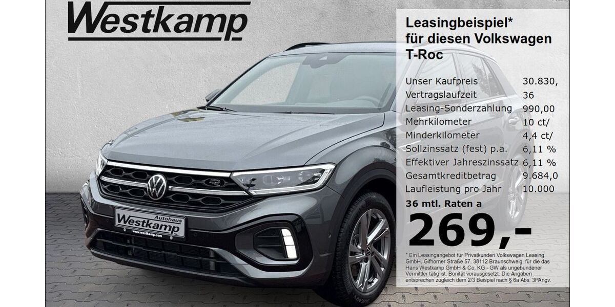 VW T-Roc 4.400 km 30.830 &euro; Frechen 50226
