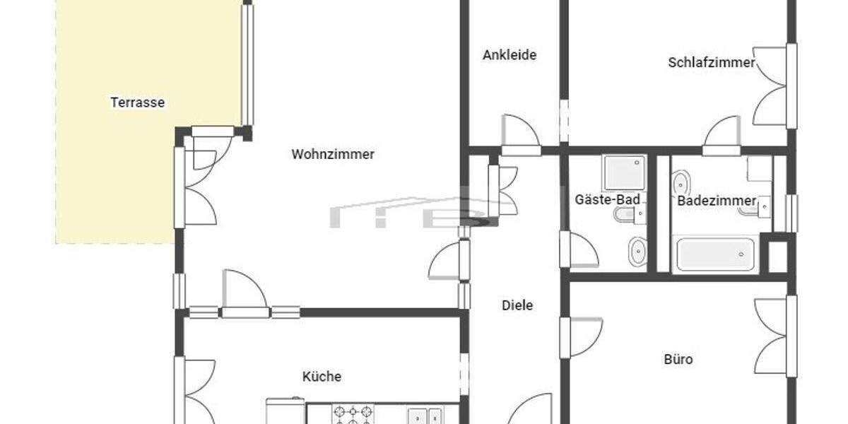Etagenwohnung Köln Lindenthal - 3 Zimmer, 90 m&sup2;, 1.500&euro; | Angebot:24812012