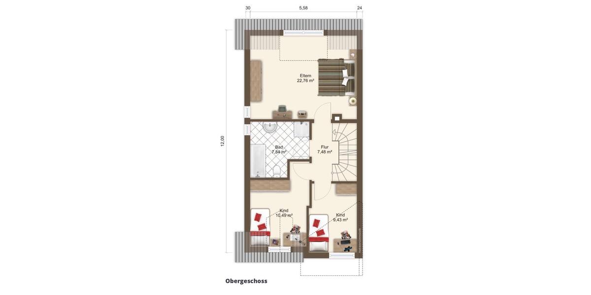 Doppelhaushälfte Bad Honnef - 5 Zimmer, 126 m&sup2;, 485.000&euro; | Angebot:27083279
