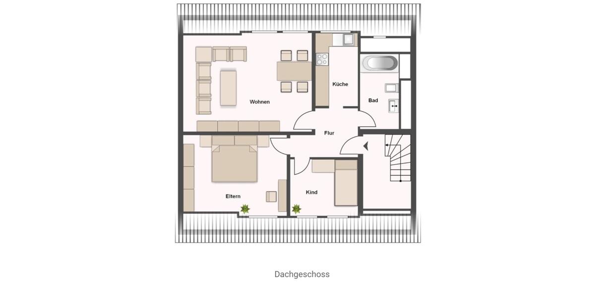 Dachgeschoßwohnung Sinzig - 3 Zimmer, 70 m&sup2;, 830&euro; | Angebot:24751789