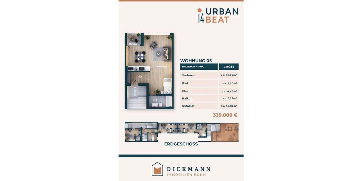 Etagenwohnung Bonn Zentrum - 669.000&euro; | Angebot:24497795