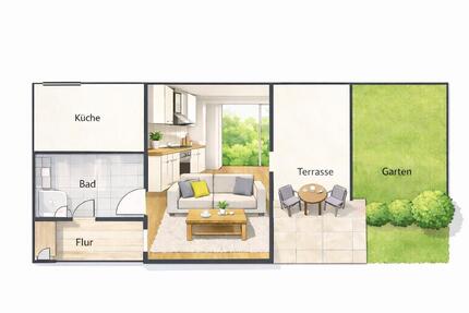 Wohnung Bonn Friesdorf - 1 Zimmer, 32 m&sup2;, 420&euro; | Angebot:24732113