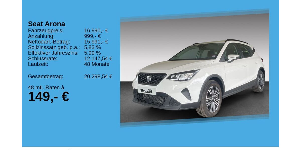 Seat Arona 17.460 km 16.990 &euro; Bonn 53227