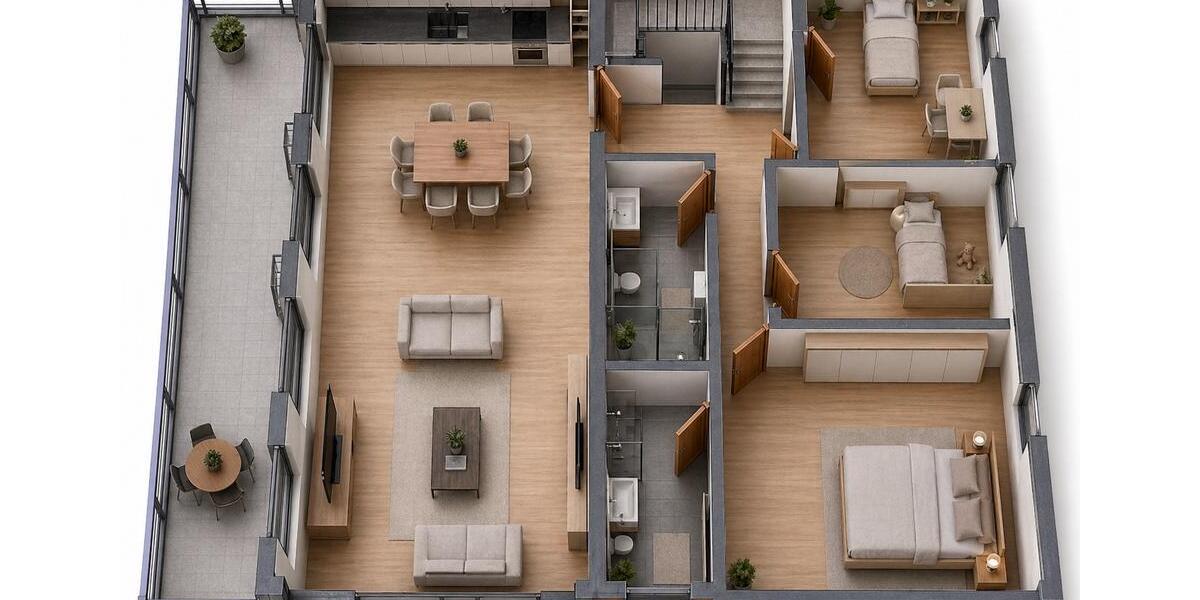 Etagenwohnung Sankt Augustin - 4 Zimmer, 170 m&sup2;, 2.960&euro; | Angebot:26315020