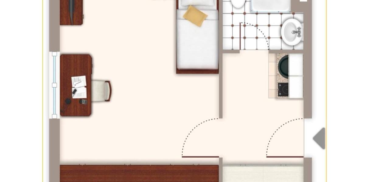 Etagenwohnung Bonn Beuel-Mitte - 1.5 Zimmer, 28 m&sup2;, 775&euro; | Angebot:25804026