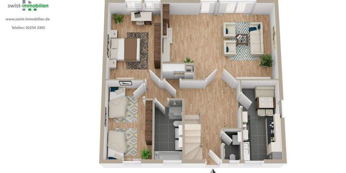 Einfamilienhaus Swisttal Heimerzheim - 3 Zimmer, 101 m&sup2;, 405.000&euro; | Angebot:25772204