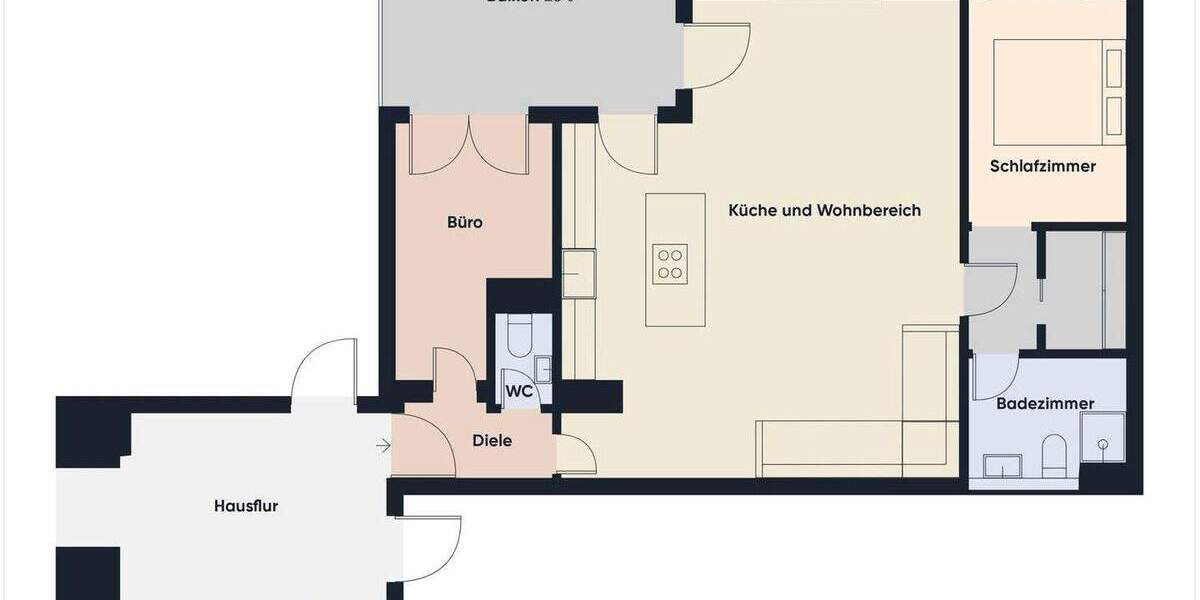 Etagenwohnung Hürth Efferen - 3 Zimmer, 77 m&sup2;, 274.000&euro; | Angebot:25666522