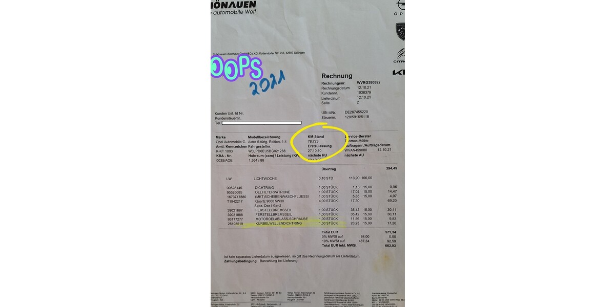 Opel Astra 95.000 km 5.900 &euro; Köln 50667