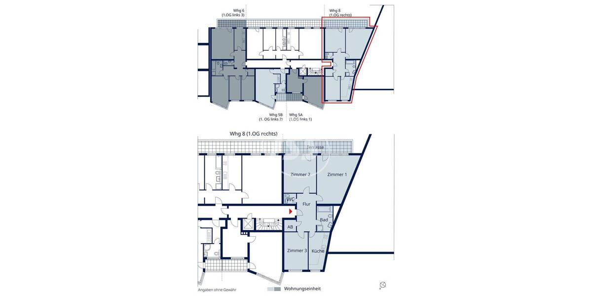 Etagenwohnung Bonn Mehlem - 3 Zimmer, 90 m&sup2;, 279.000&euro; | Angebot:26258183
