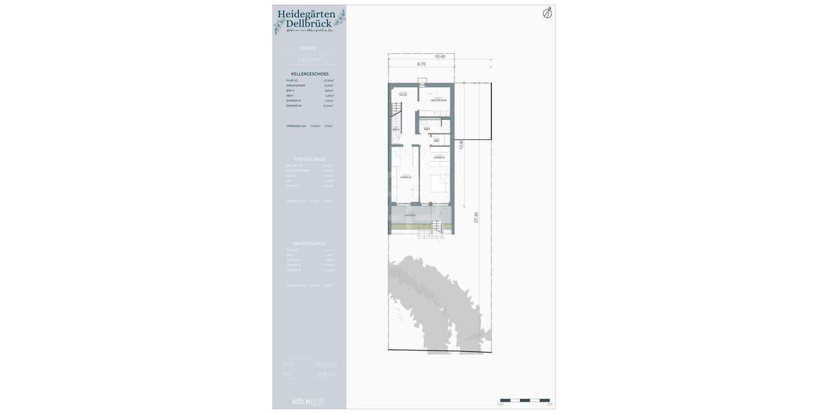 Doppelhaushälfte Köln Dellbrück - 7 Zimmer, 178 m&sup2;, 969.900&euro; | Angebot:24765976