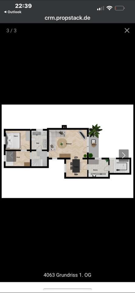 Wohnung in der ersten OG mit separatem Eingang zimmer