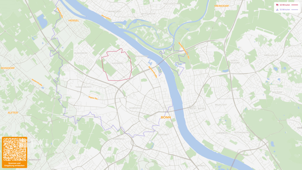 Etagenwohnung Bonn Auerberg - 3 Zimmer, 90 m&sup2;, 255.000&euro; | Angebot:26486796