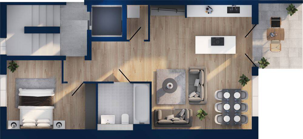 Etagenwohnung Bonn Beuel - 2 Zimmer, 67 m&sup2;, 497.000&euro; | Angebot:26916138
