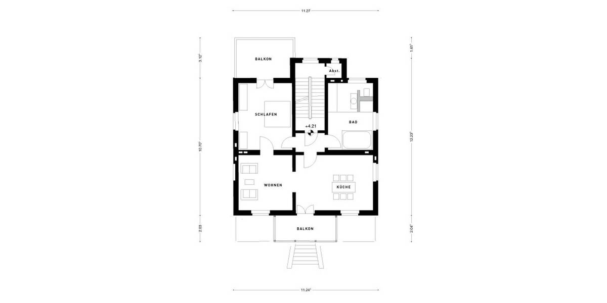 Etagenwohnung Bad Honnef - 3 Zimmer, 100 m&sup2;, 1.300&euro; | Angebot:26154516