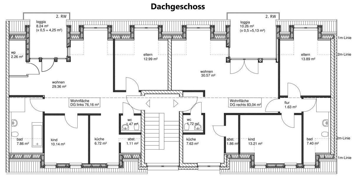 Neue Dachgeschosswohnung mit Flair im Energiesparhaus mit moderner Heiztechnik in Bonn - Dachgeschoßwohnung Bonn Dransdorf | Angebot:24049014