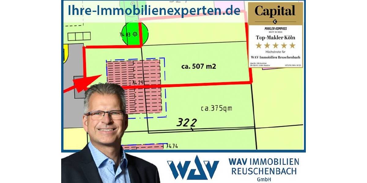 Merten: Baugrundstück für Doppelhaushälfte mit großem Garten zimmer
