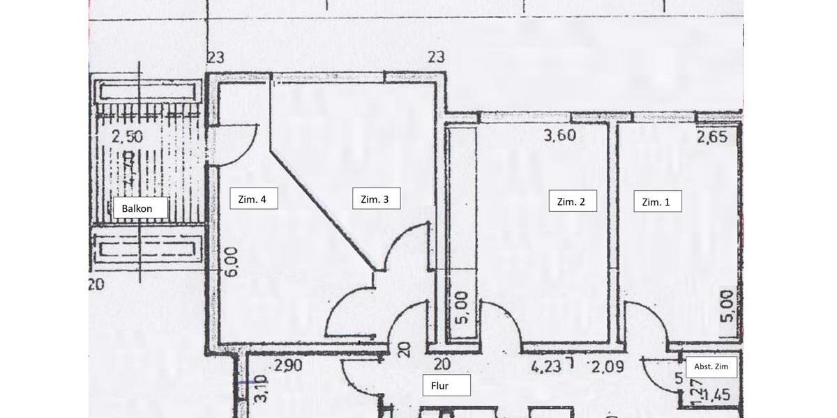 Etagenwohnung Köln Porz - 4 Zimmer, 96 m&sup2;, 276.000&euro; | Angebot:27231075