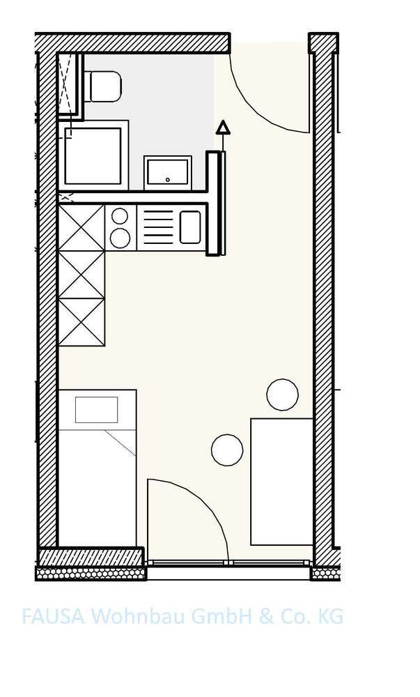 Wohnung zum Mieten in Bonn 425 € 20 m²