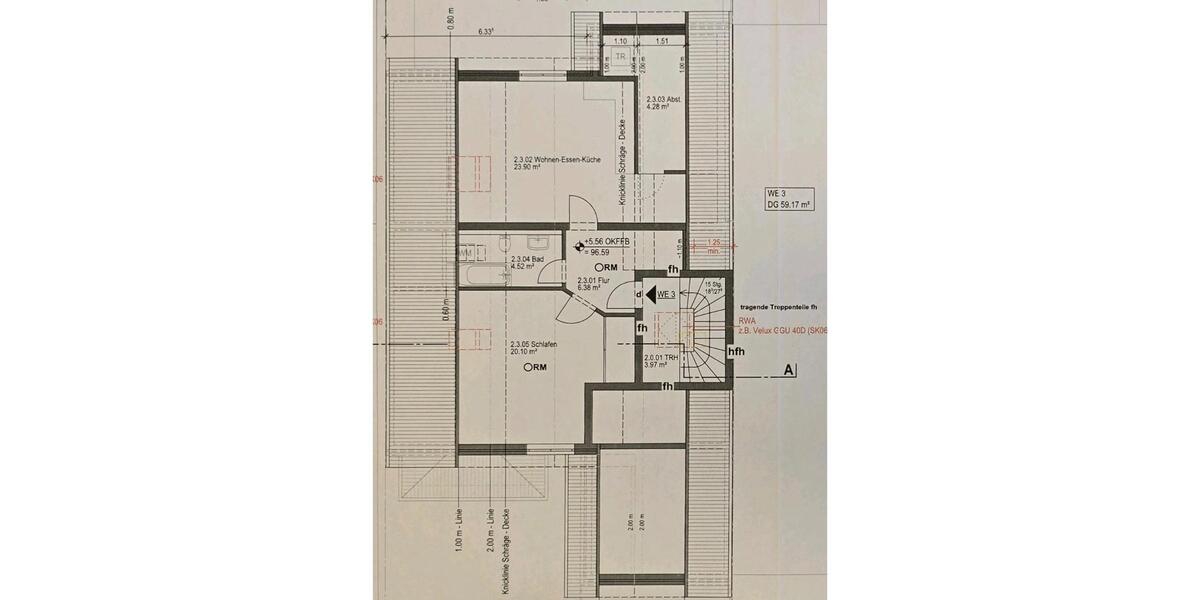 Dachgeschoßwohnung Hürth - 2 Zimmer, 59 m&sup2;, 229.000&euro; | Angebot:26511047
