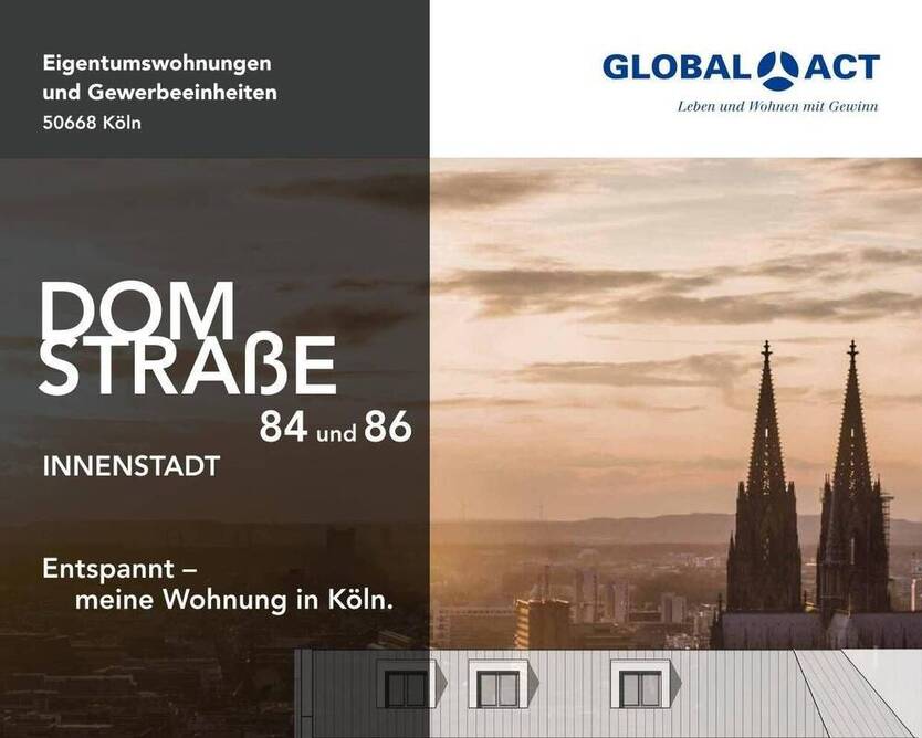 Exklusive 4-Zimmer-Wohnung mit großzügiger Terrasse in zentraler Lage – Domstraße 86, WE 1