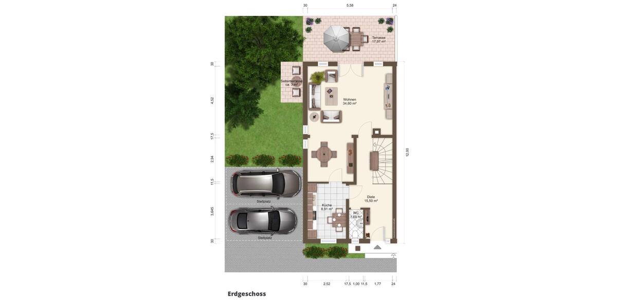 Doppelhaushälfte Bad Honnef - 5 Zimmer, 126 m&sup2;, 485.000&euro; | Angebot:27083279