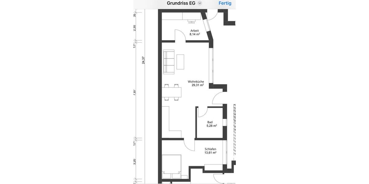 Erdgeschoßwohnung Meckenheim - 3 Zimmer, 60 m&sup2;, 950&euro; | Angebot:24748644