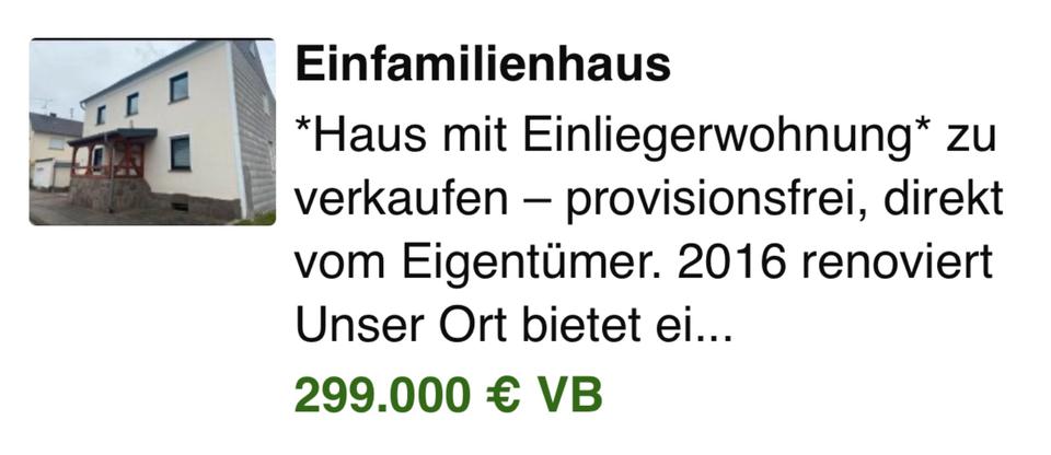 Einfamilienhaus Euskirchen Dom-Esch - 299.000&euro; | Angebot:25637238