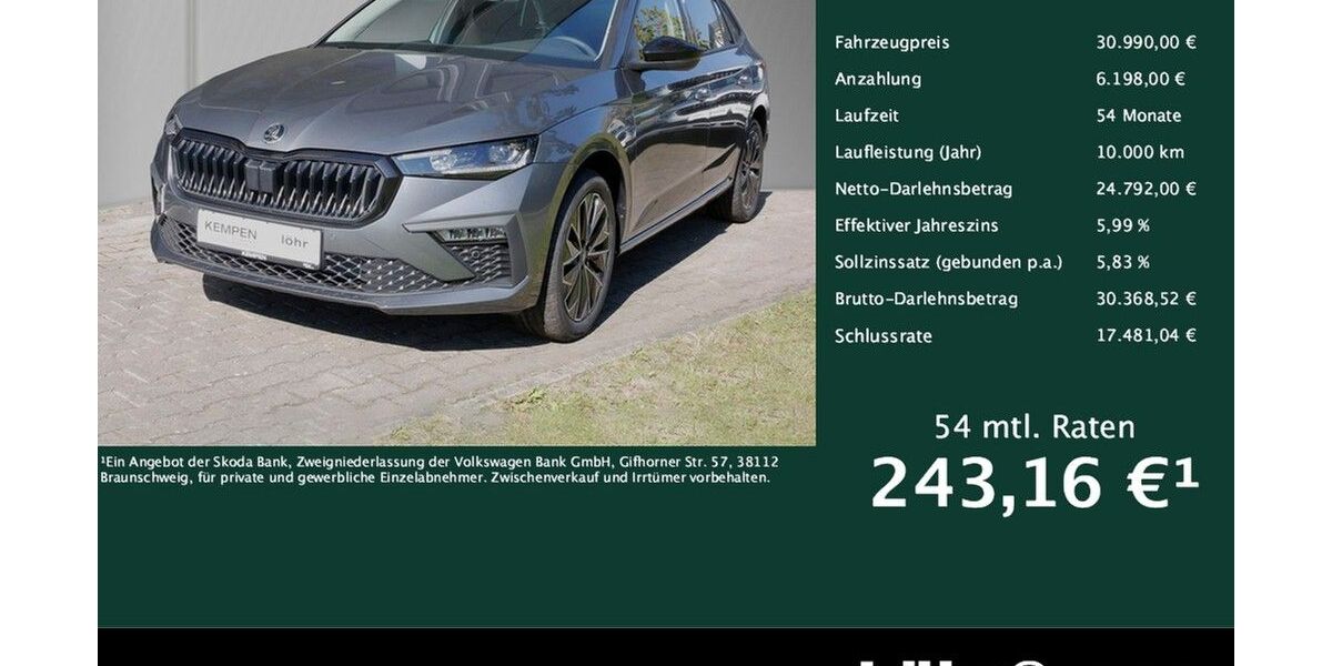 Skoda Scala 4.500 km 30.990 &euro; Meckenheim / Bonn 53340