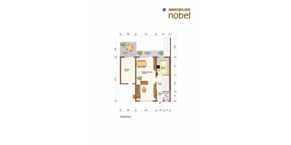Reihenendhaus Niederkassel Rheidt - 5 Zimmer, 132 m&sup2;, 389.000&euro; | Angebot:25929313