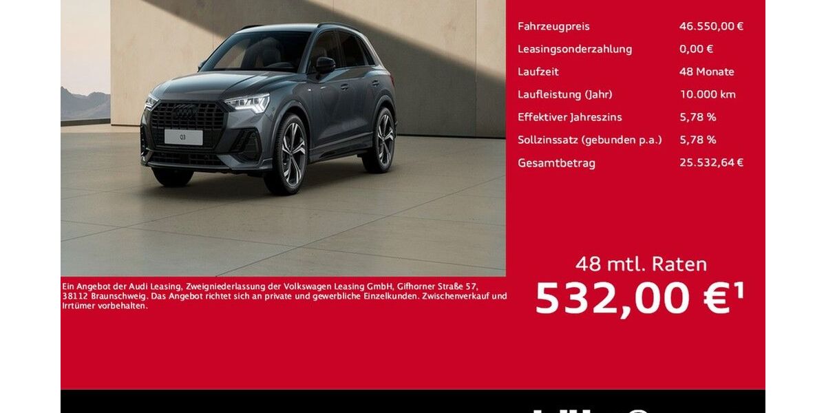 Audi Q3 3.500 km 45.990 &euro; Meckenheim / Bonn 53340