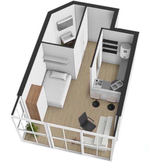Etagenwohnung Köln Lindenthal - 1 Zimmer, 25 m&sup2;, 155.000&euro; | Angebot:26547890