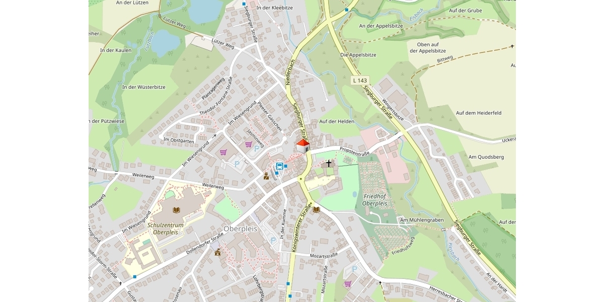 Attraktives Ladenlokal in zentraler Lage von Oberpleis - Gewerbeobjekt Königswinter Oberpleis | Angebot:25646656