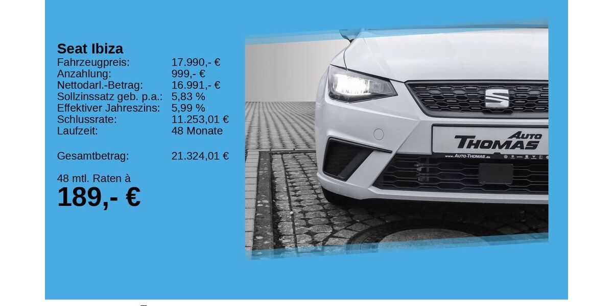 Seat Ibiza 18.270 km 16.990 &euro; Bonn 53227