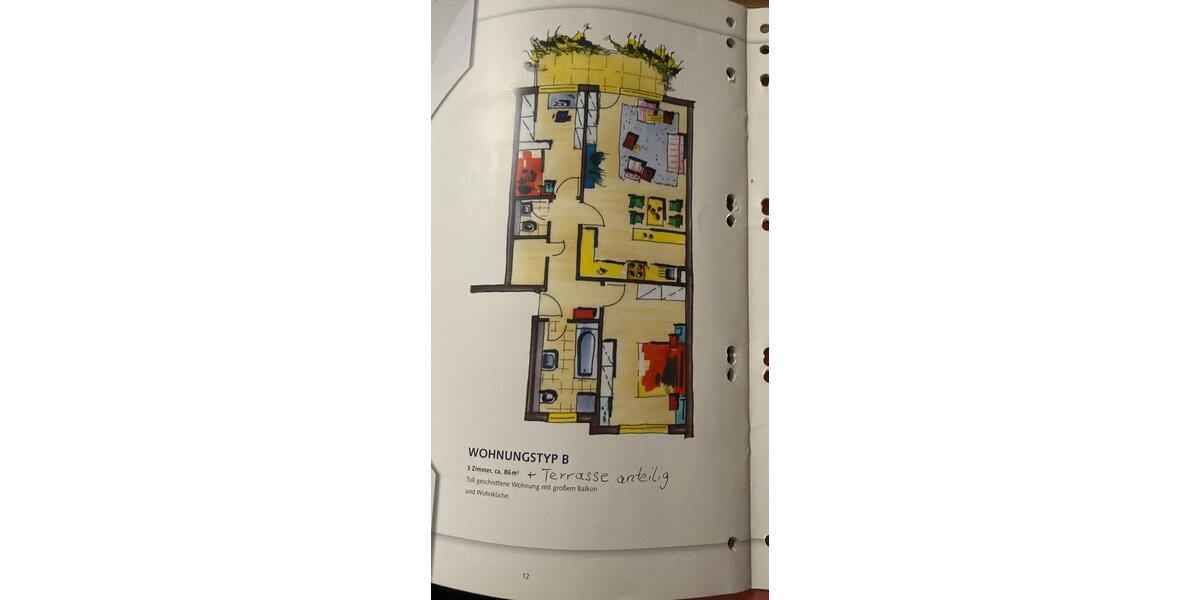 Terrassenwohnung Bergisch Gladbach Alt-Frankenforst - 3 Zimmer, 93 m&sup2;, 340.000&euro; | Angebot:25834246