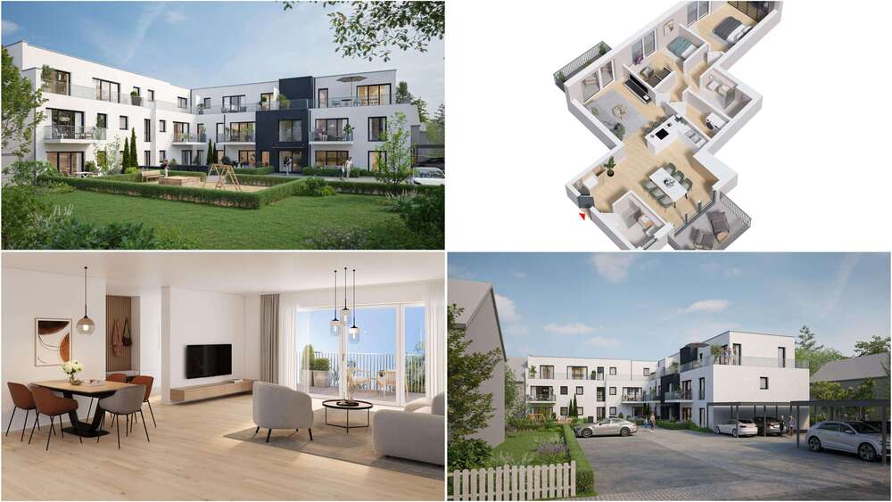 Etagenwohnung Bergisch Gladbach Lustheide - 3 Zimmer, 97 m&sup2;, 579.000&euro; | Angebot:24815872