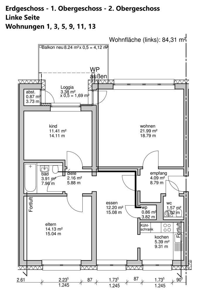 Sanierte Wohnung mit moderner Heiztechnik Bonn - KFW Darlehen 120.000 EUR + Zuschuß 18.000 EUR