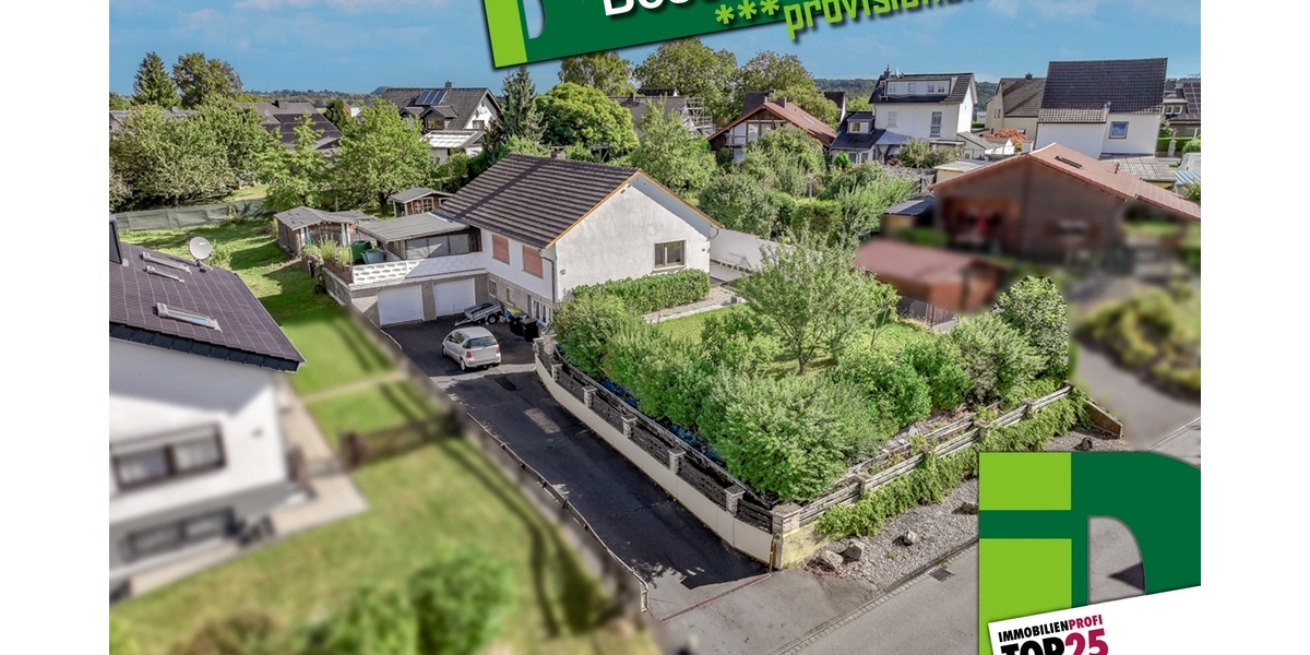 OberpleisBoseroth: Freistehendes EFH mit großem Grundstück, Doppelgarage und herrlichem Ölbergblick - Einfamilienhaus Königswinter Boseroth | Angebot:25882635