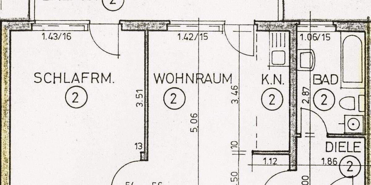 Etagenwohnung Köln Vingst - 2 Zimmer, 58 m&sup2;, 900&euro; | Angebot:23302401
