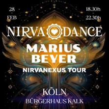 Nirvadance presents KÖLN: MARIUS BEYER aka Ecstatic Dance Events 28.02.2026 Bürgerhaus Kalk