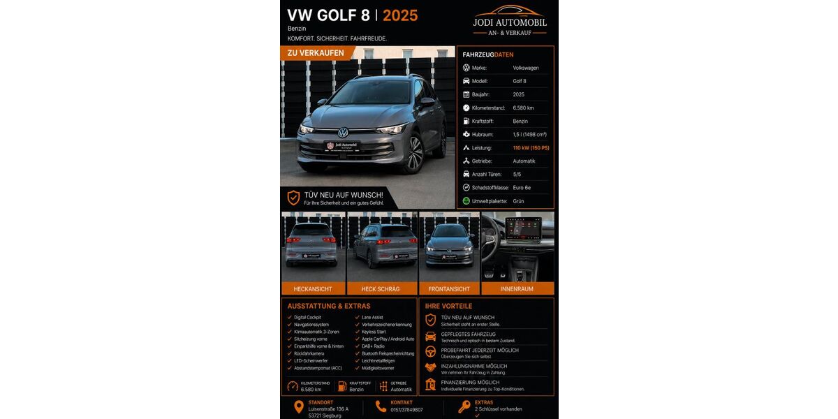 VW Golf 6.580 km 28.900 &euro; Siegburg 53721