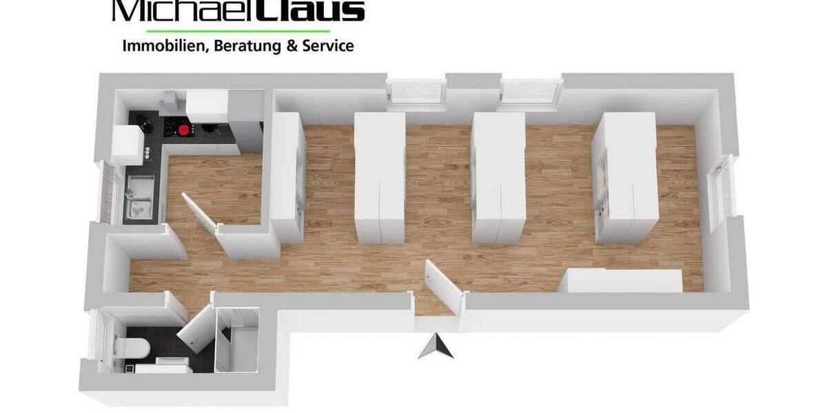 Gewerbeobjekt Rösrath Forsbach - 1 Zimmer, 40 m&sup2;, 39.000&euro; | Angebot:26799321