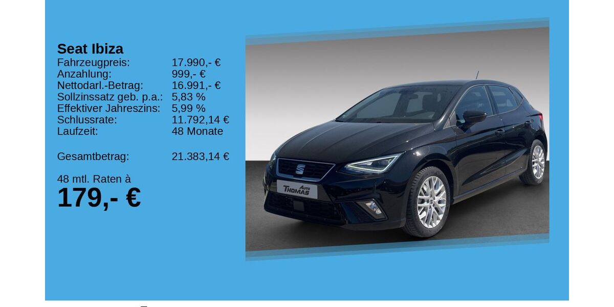 Seat Ibiza 22.230 km 17.490 &euro; Bonn 53227
