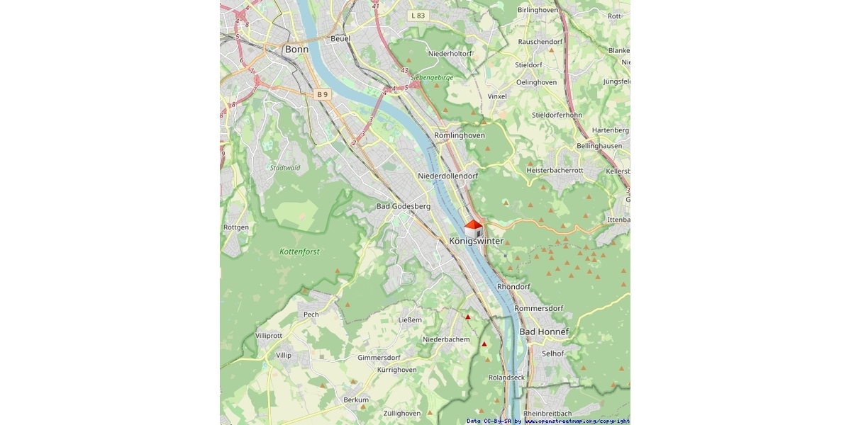 Top Eigentumswohnung mit Rheinblick, 2 Balkonen und Tiefgaragenstellplatz! - Etagenwohnung Königswinter | Angebot:27225155