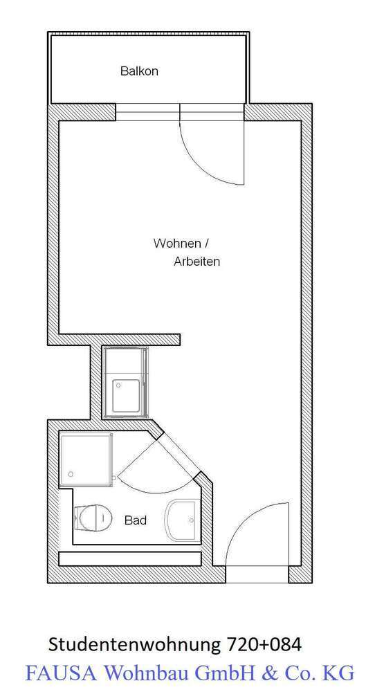 Wohnung zum Mieten in Bonn 350 € 20.5 m²