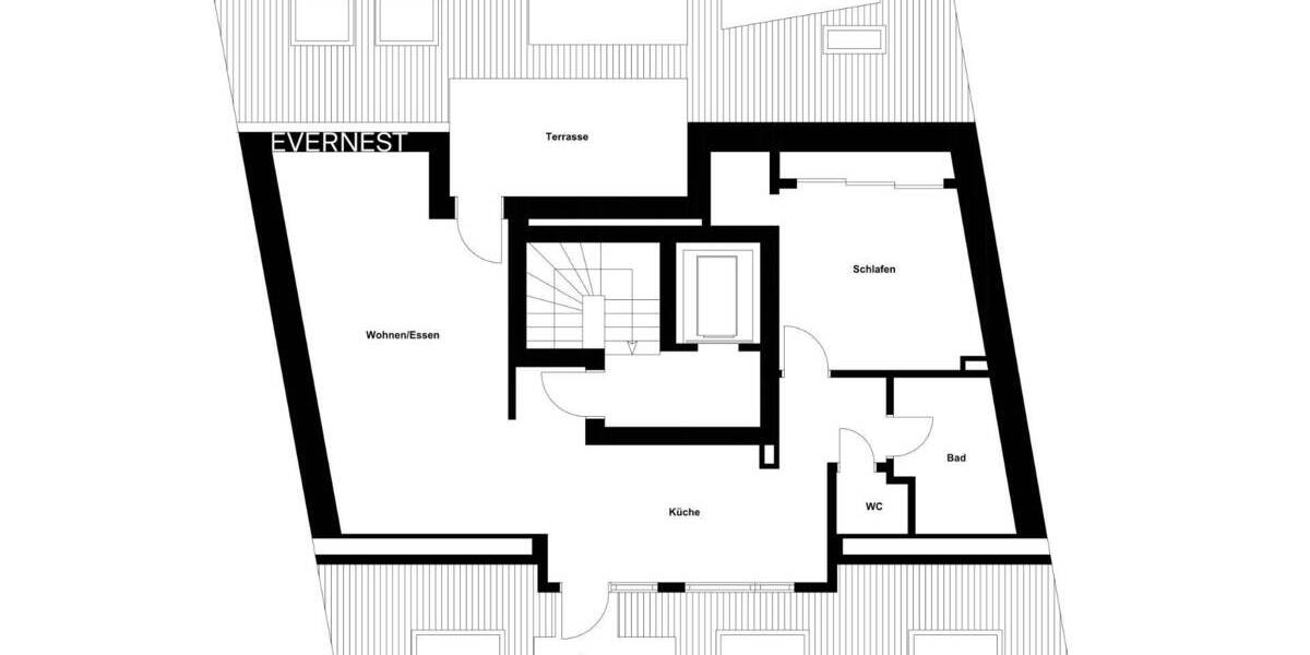 Wohnen mit Stil und Aussicht: Exklusive Dachgeschosswohnung in Köln RathHeumar 2 zimmer