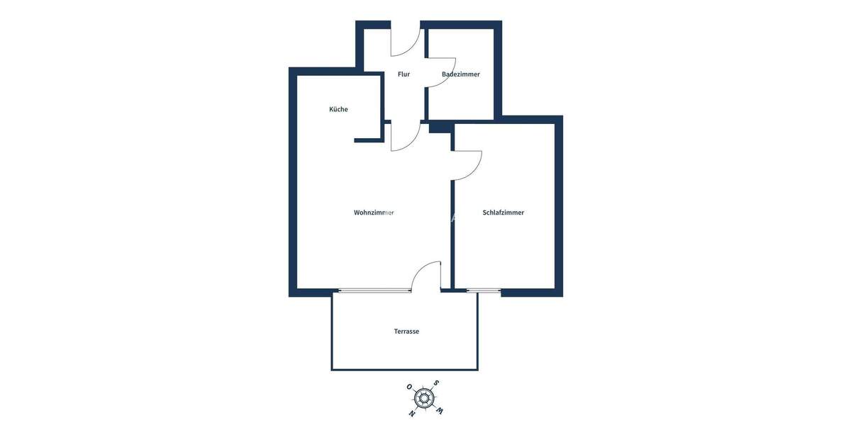 Etagenwohnung Alfter Oedekoven - 2 Zimmer, 46 m&sup2;, 187.000&euro; | Angebot:24427262