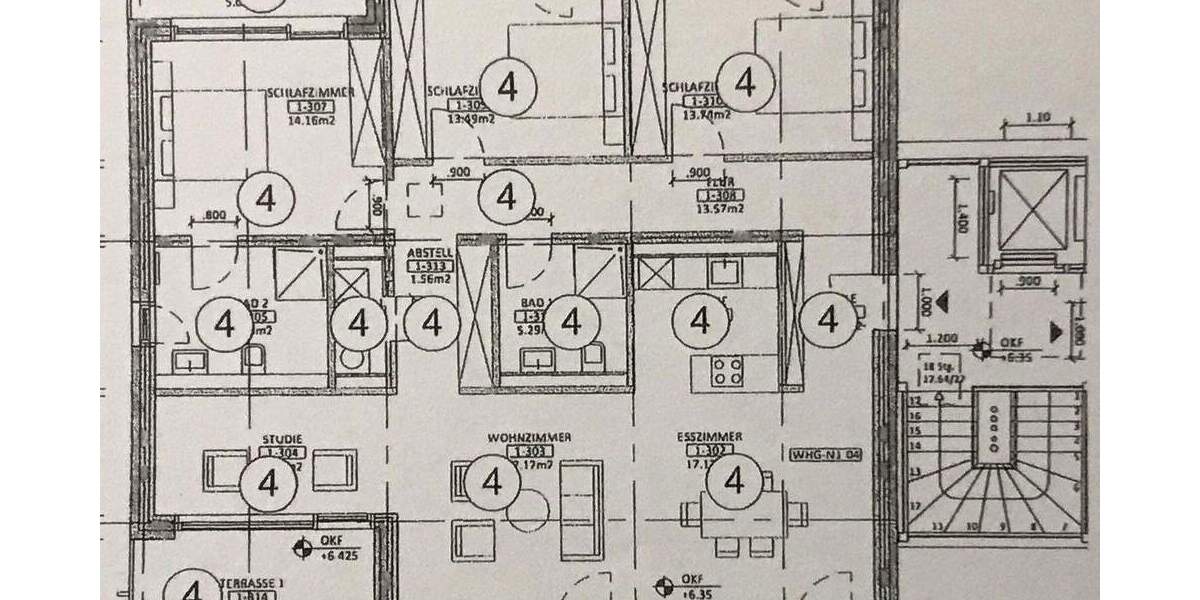 Etagenwohnung Bergisch Gladbach Frankenforst - 4 Zimmer, 133 m&sup2;, 880.000&euro; | Angebot:25906557